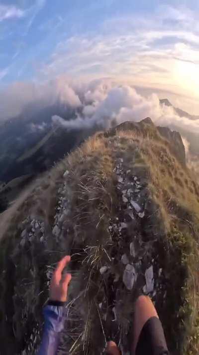 Morning Jog In The Swiss Alps