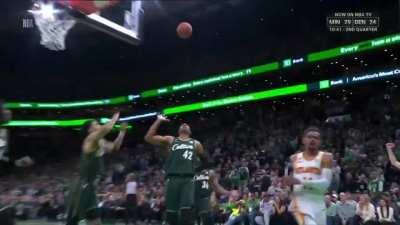 [Highlight] Jayson Tatum gets called for a technical with 1:39 left in a 2-point game for blocking a dead ball