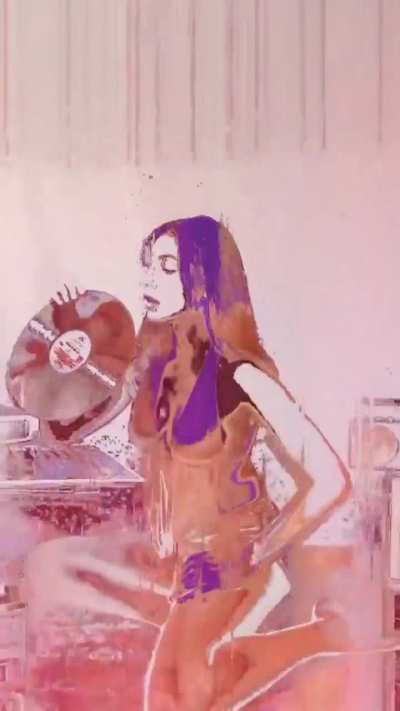 Glitchy Album Art Style