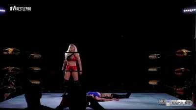Scarlett knocks out, pins, and kisses Melina