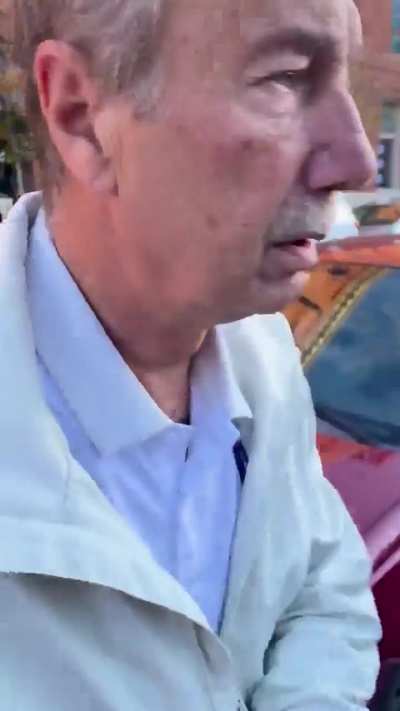 MAGA man FAFO at No Kings Protest in Denver, Co. after instigating crowd and shouting slur