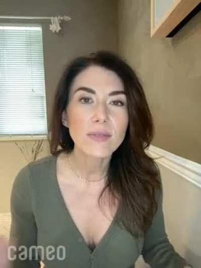 Jewel Staite and her big...