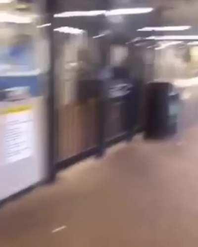 Chicken in the subway.