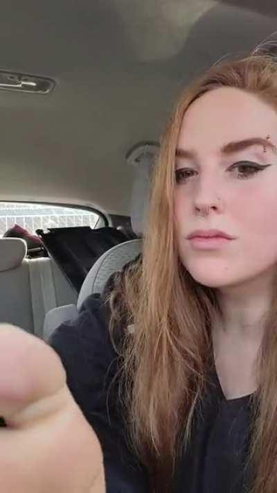 Watch me realize I'm caught in the Starbucks parking lot 😅