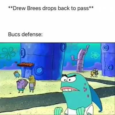 Drew Brees drops back to pass