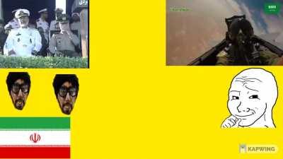 Filthy persian Iranians I swear to Allah and Allah is my witness you will taste the tip of my sword