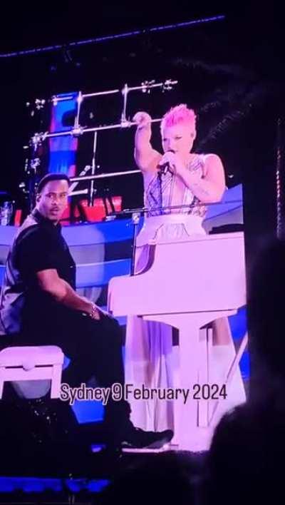 Someone went in labor during a Pink concert.