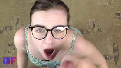 He Just Exploded From Her Blowjob