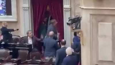 La sesión de Diputados por Bahia Blanca terminó a las piñas