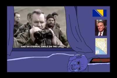 Crying Bosnian