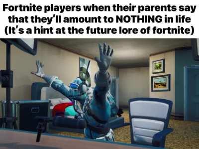 It’s CLEARLY, a fortnite reference.