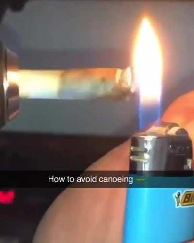 How to avoid canoeing