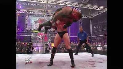 Brock Lesnar reverses the Tombstone Piledriver into an F5