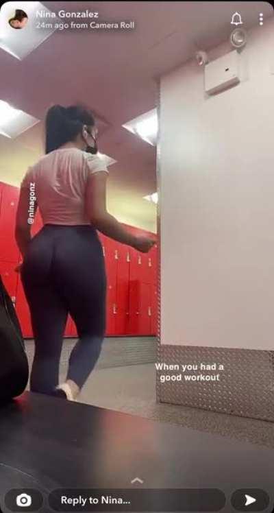 She had a good workout