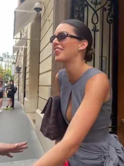 In Paris talking to a fan (June 2023)