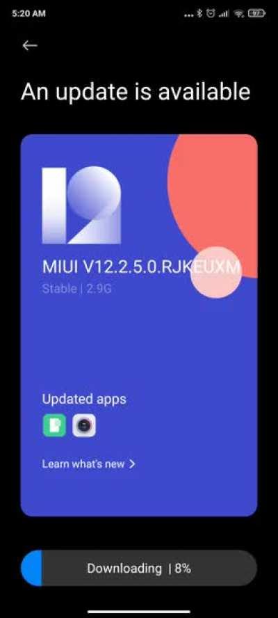 Just got MIUI V12.2.5.0 on my Poco F2 Pro.