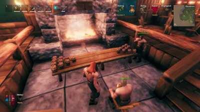 Some Viking beer pong with the boys