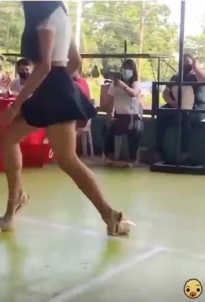 to keep walking after the flip