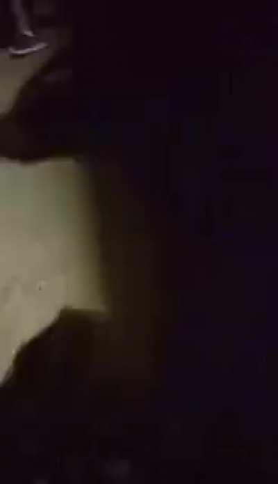 People in Siloé, Cali, try to tend their injured ones following police aggression.