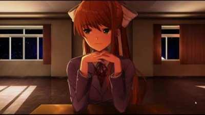 Moving Monika isnt real, she cant hurt you. Moving Monika: (Credit to ZeloAn(安瑟羅) on the Steam Workshop)