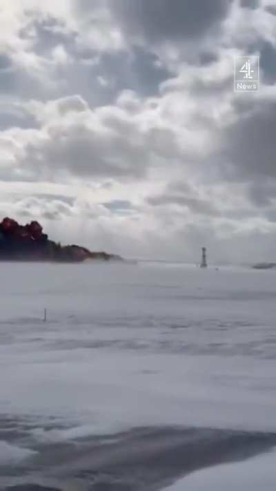 Plane lands upside-down during landing in Toronto