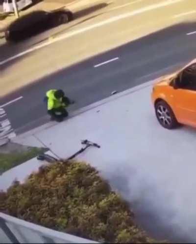 How!?! How did he walk away from that!