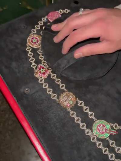 French Montana gets a new Chain Made To Honor the African Country in Which He was Born - Morocco