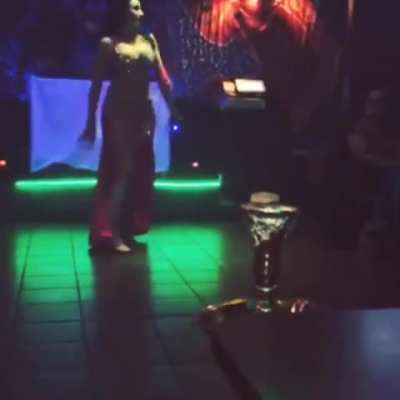 The fishnets let no jiggle go unnoticed 