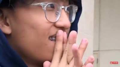 This dude meets his online gf of two years and this is their first encounter with one another