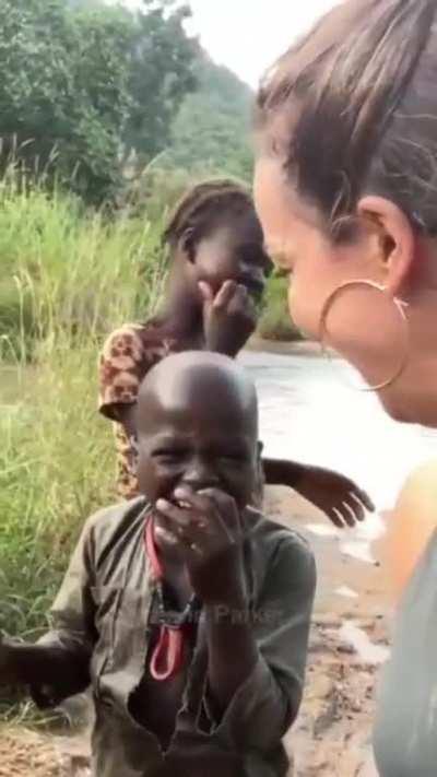 They saw their faces on the phone for the first time