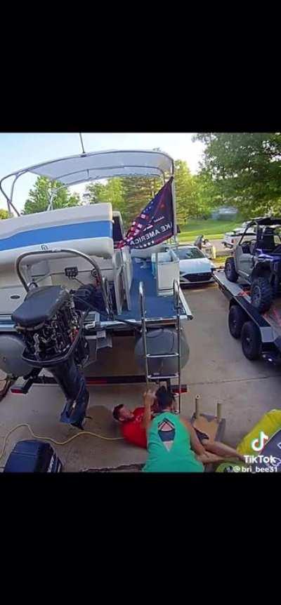 The worlds most polite man takes a hard fall