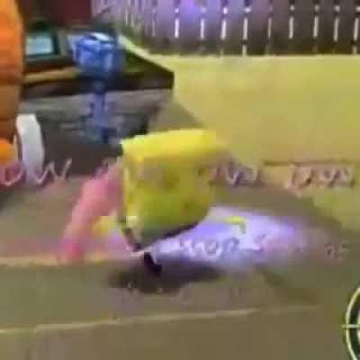spong bob beats the shit out of pattrick 😨😨