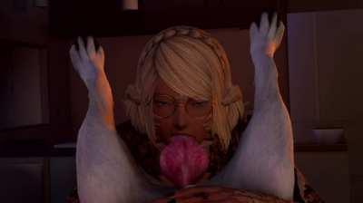 A tasty treat for a very naughty Au Ra (DevilsCry) [Final Fantasy XIV]