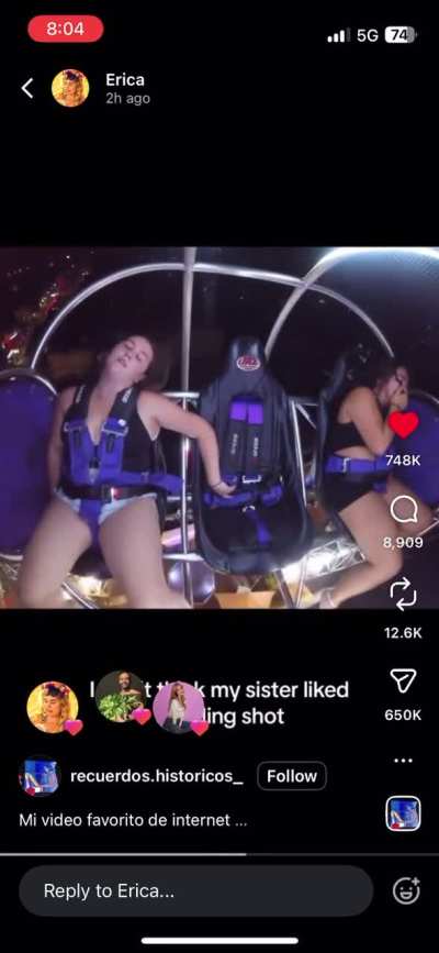 The caption says “I don’t think my sister liked the slingshot”.