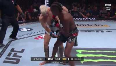 Dan is an animal, ate that headkick then finished the round winning