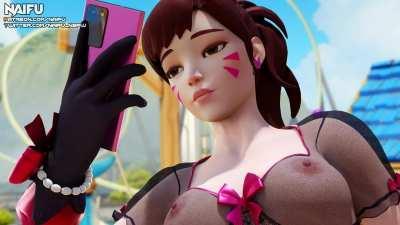 D.va footjob (Naifu)