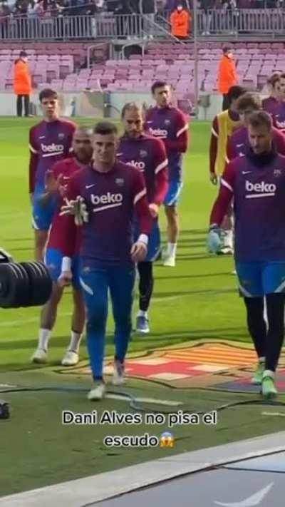 Shows what Barca means to Dani Alves!