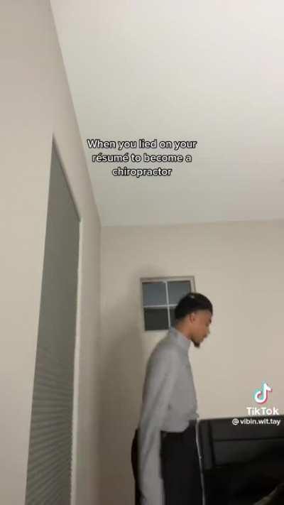 How hard can it be to crack some backs? lol