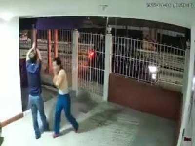 Dog returning home after long time being gone (sound on)