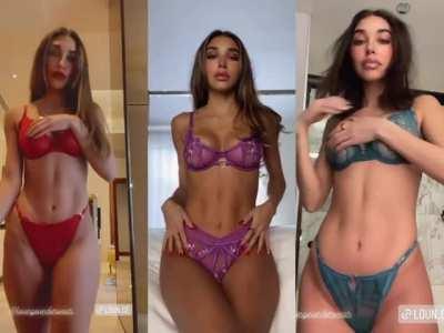 Stunning in lingerie