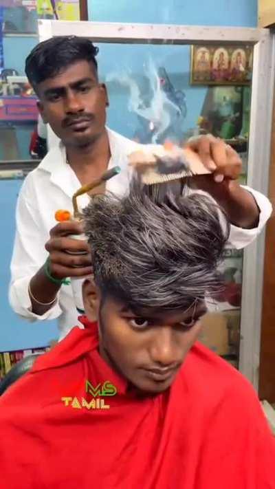 When you ask for a smoking hot haircut.