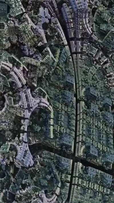 Giant futuristic city maybe?