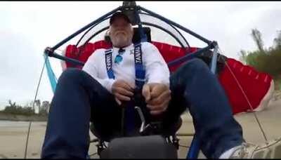 In his face you can see that it was a stupid idea