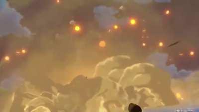 This badass cutscene with diluc