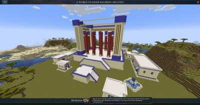 Apadana animation from Civilization VI in Minecraft