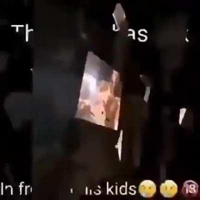 he naked with his kids