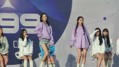 Yujin & Guinn Myah - Shoot @ Girls Planet 999 Fan Meeting: DRIVE TO PLANET [211002]