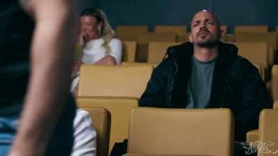 Would you have continued watching the movie if you were in his place?