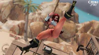 Miss Fortune Pole dance (Chikipiko)