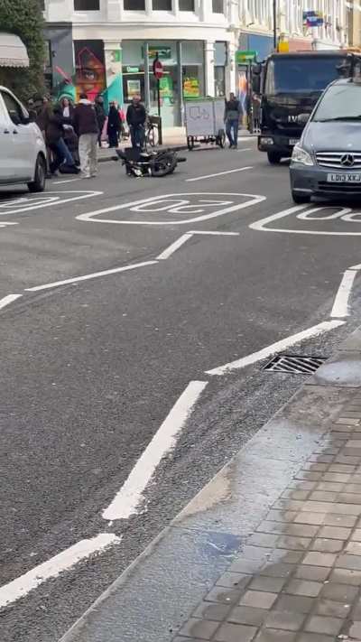 Road rage incident in london just now